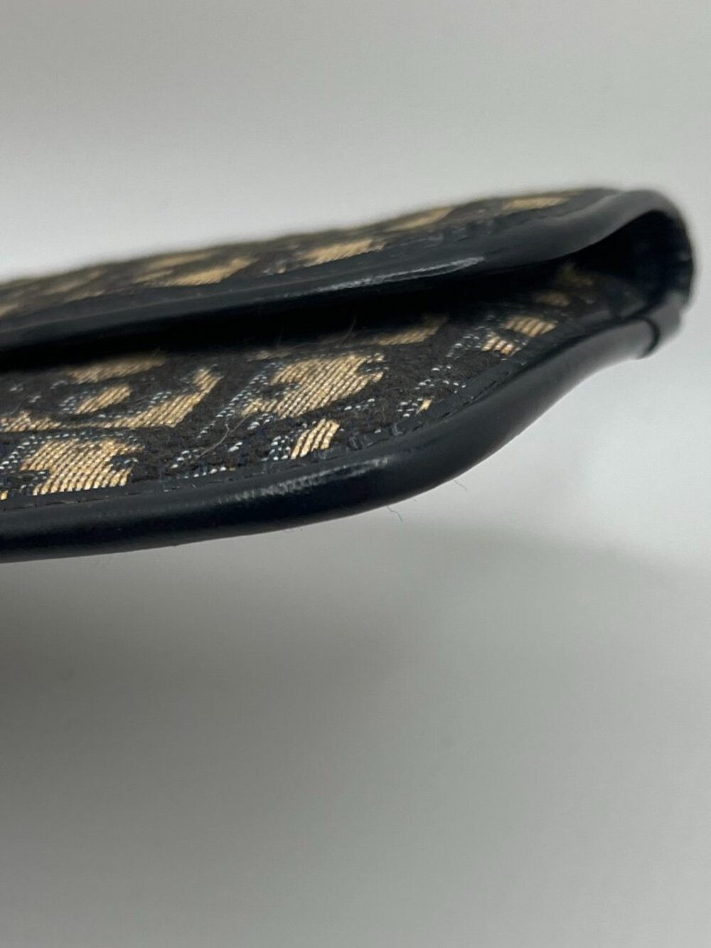 Vintage Christian Dior Navy Trotter Monogram Clutch - Picture 3 of 10